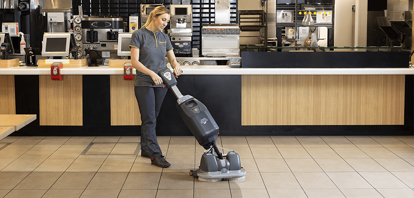 floor scrubber hire lithium